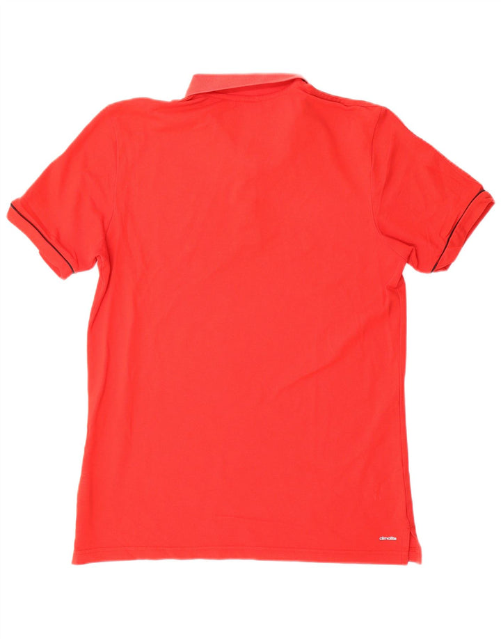 ADIDAS Mens Climalite Polo Shirt Large Red Cotton