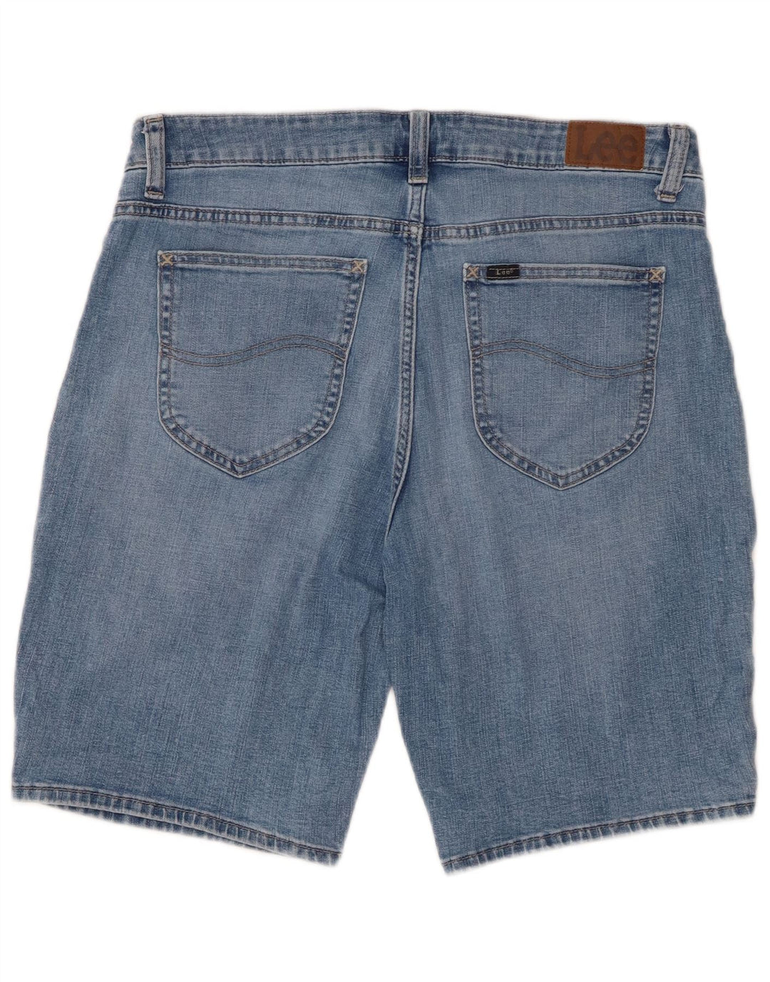 LEE Womens Regular Fit Mid Rise Bermuda-denimshorts W34 Large Blue