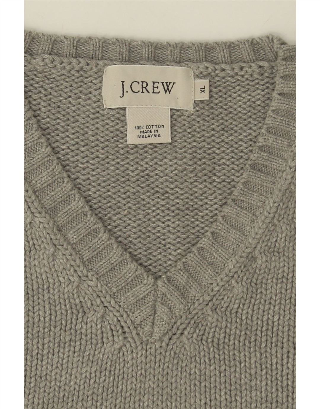 J. CREW Mens Vest Tank Top XL Grey Cotton Vintage J. Crew and Second-Hand J. Crew from Messina Hembry 