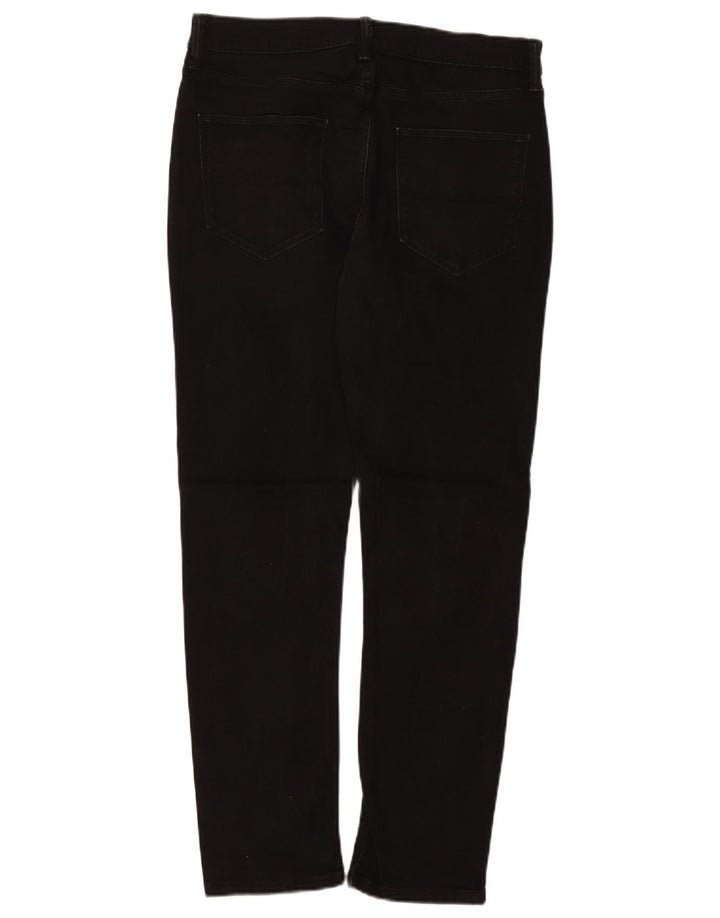Marks & Spencer Herre Regular Slim Jeans W32 L31 Sort Bomuld