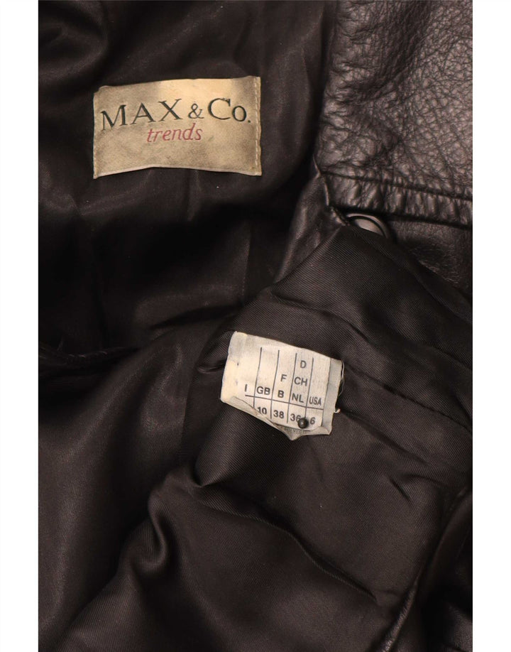Max & Co. Dame Oversized Loose Fit Jacket UK 10 Small Black
