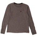 Superdry Mens Top Long Sleeve Medium Grey Cotton