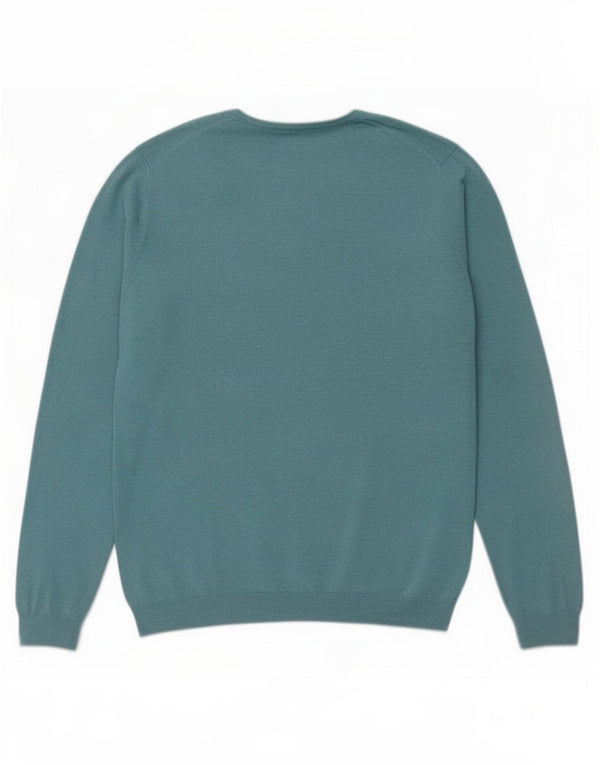 Marks & Spencer Herre Blue Harbor Jumper Sweater med rund hals XL turkis
