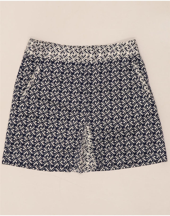 IZOD Mininederdel til kvinder US 4 Small W30 Navyblå geometrisk polyester