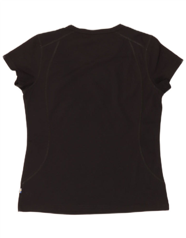 Fjall Raven T-Shirt Top UK 14 Medium Sort Polyester