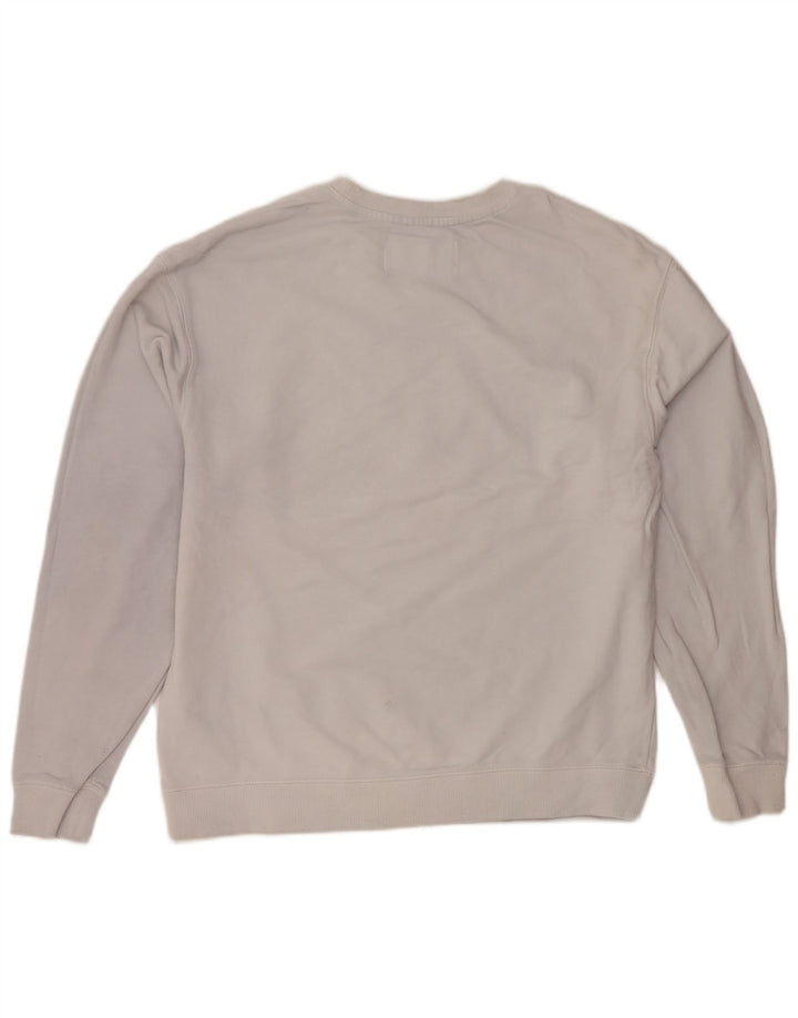 CALVIN KLEIN JEANS Grafisk sweatshirt til mænd, lille grå bomuld
