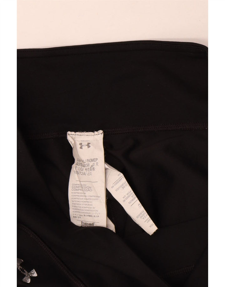 Under Armour Kvinders Grafiske Capri Leggings UK 14 Large Black Polyester