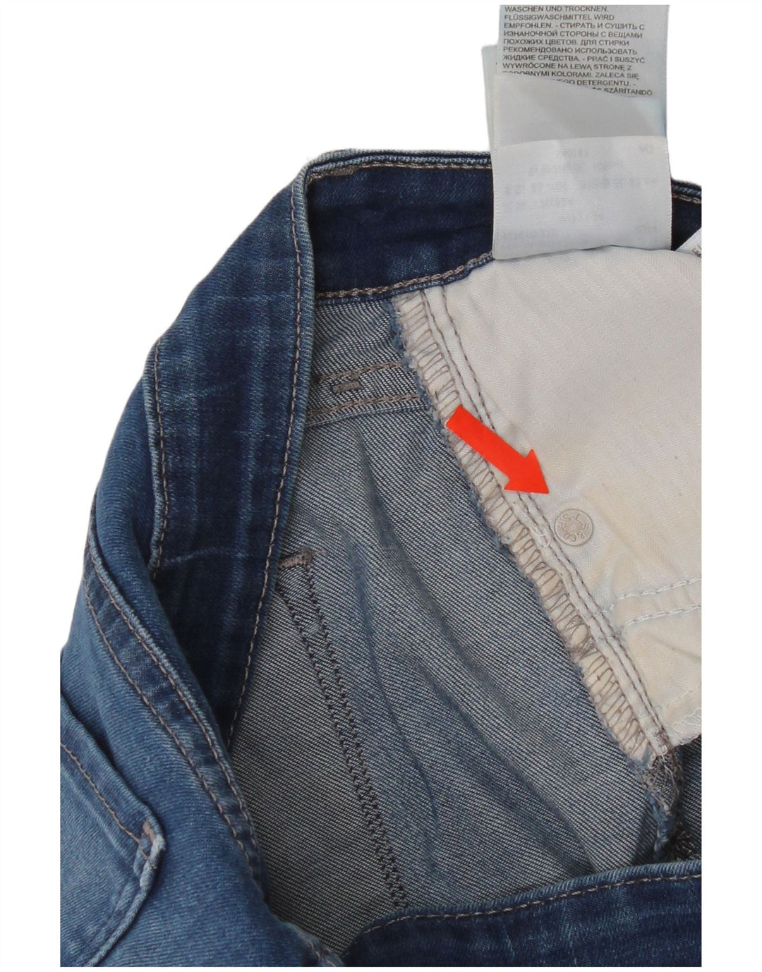Levi's Womens Demi Curve Mid Rise Bootcut Jeans W32 L34 Blue Cotton