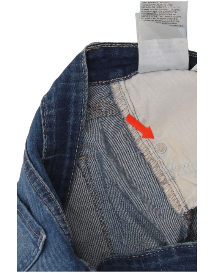 Levi's Womens Demi Curve Mid Rise Bootcut Jeans W32 L34 Blue Cotton