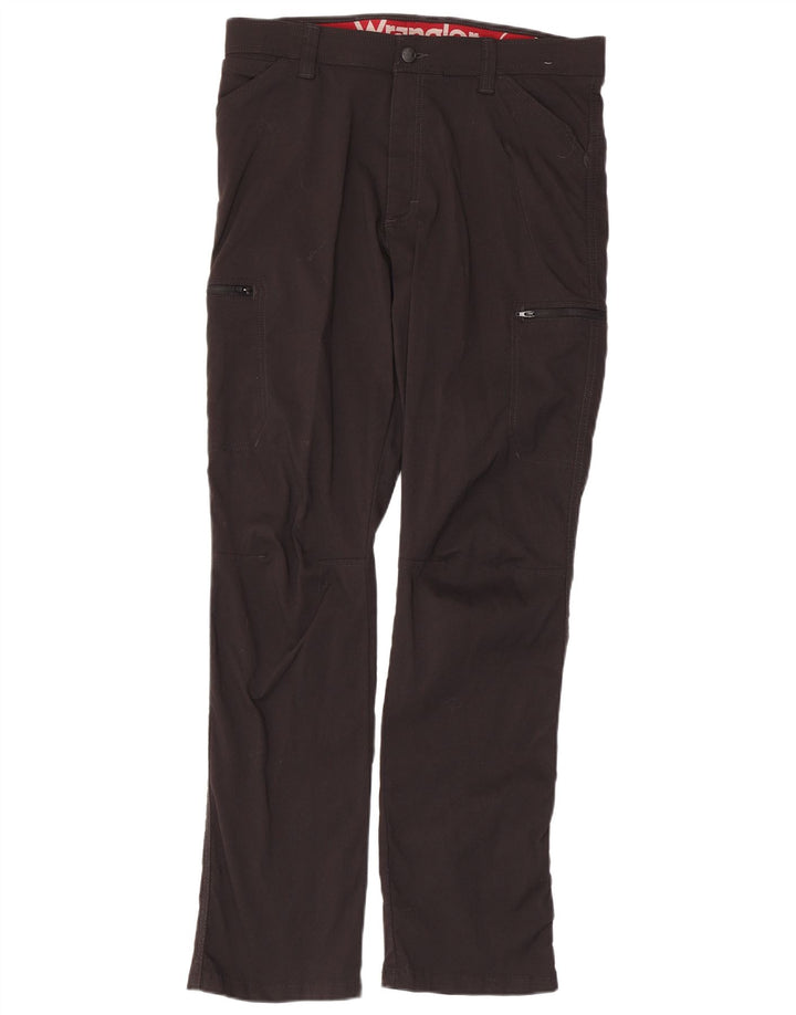 Wrangler Straight Cargo bukser til mænd W34 L32 sort nylon