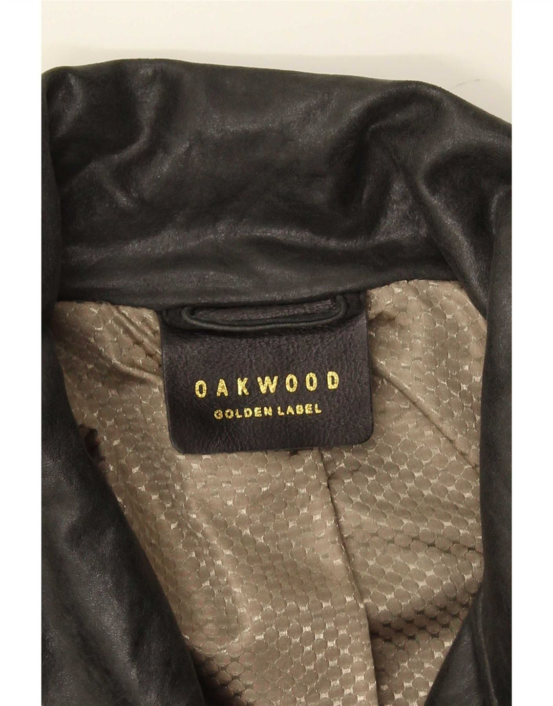 Oakwood Womens Trench Læderfrakke UK 14 Medium Black