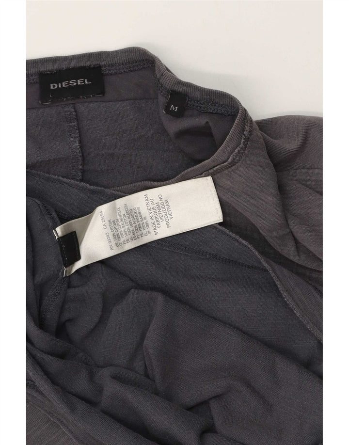 Diesel Herre T-Shirt Top Medium Grå Bomuld