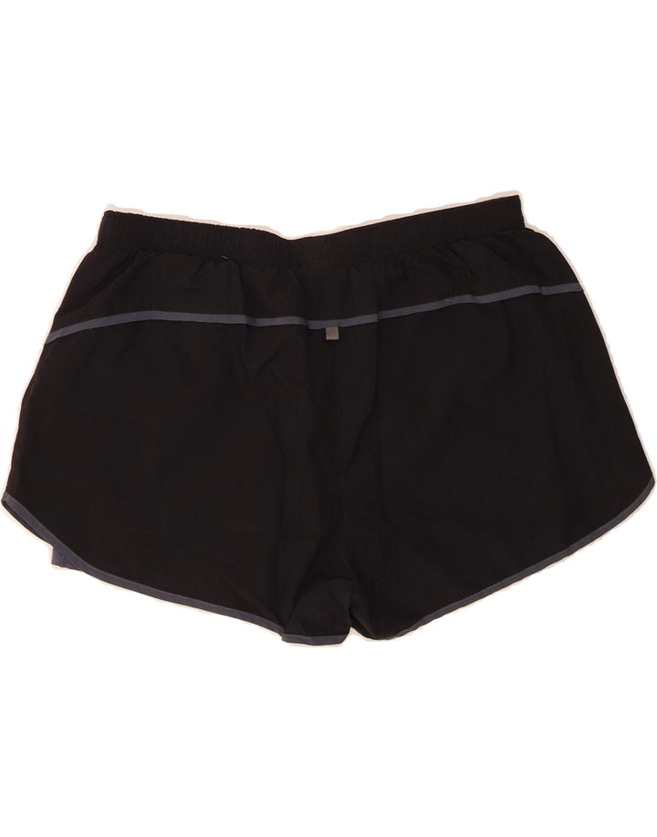 NEW BALANCE Womens Sport Shorts UK 14 Medium  Black Polyester Vintage New Balance and Second-Hand New Balance from Messina Hembry 
