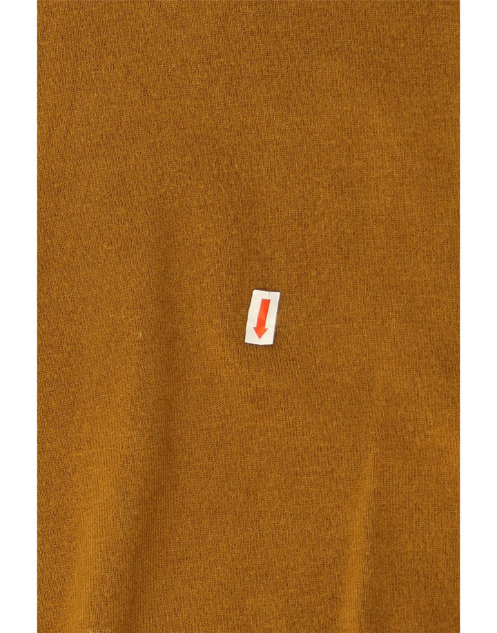Zara Herre sweater med rund hals, medium gul viskose