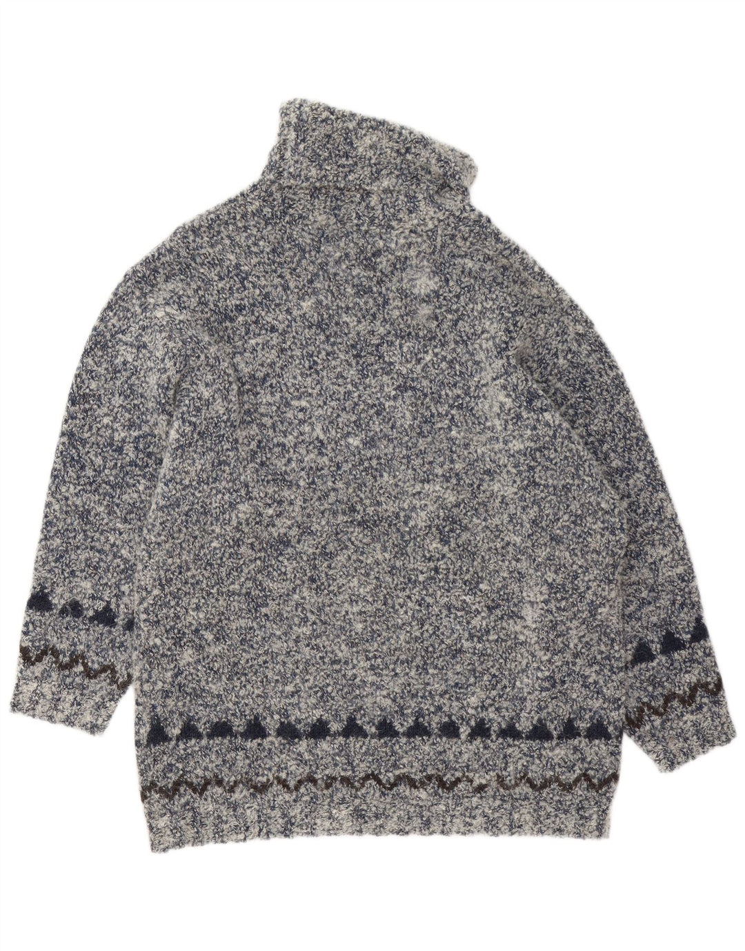 GIESSWEIN Dame Rullehalstrøje EU 40 Medium Grey Fair Isle