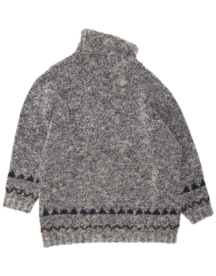 GIESSWEIN Dame Rullehalstrøje EU 40 Medium Grey Fair Isle