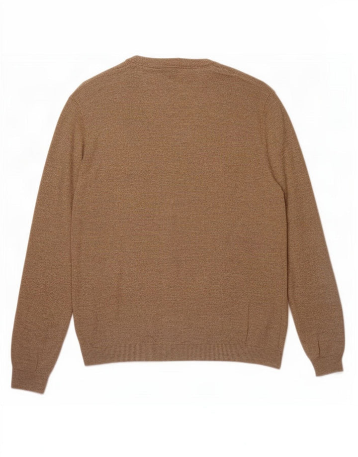 Zara Herre Cardigan Sweater Large Beige