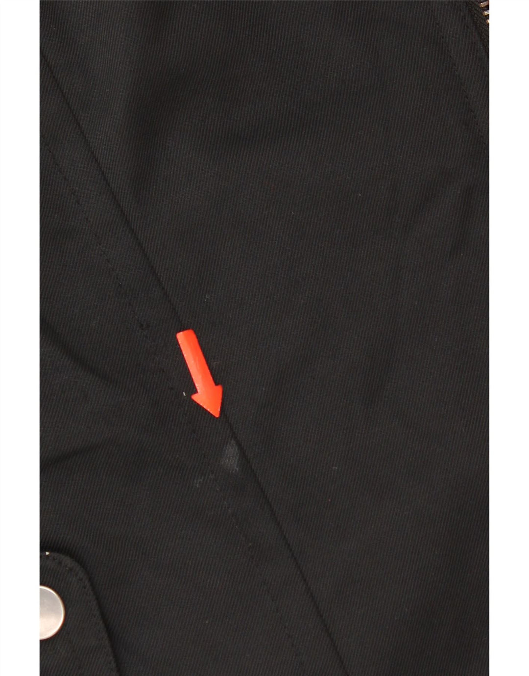 Zara Militærjakke til kvinder UK 12 Medium Sort Nylon
