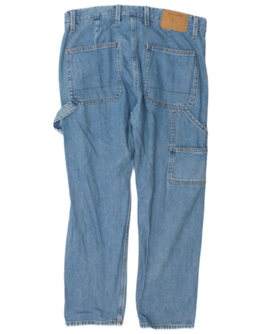 Jack & Jones Dame Cargo Straight Jeans W34 L30 Blå Bomuld