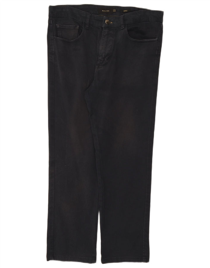 Massimo Dutti Herre Tapered Jeans EU 40 Medium W31 L26 Navy Blue