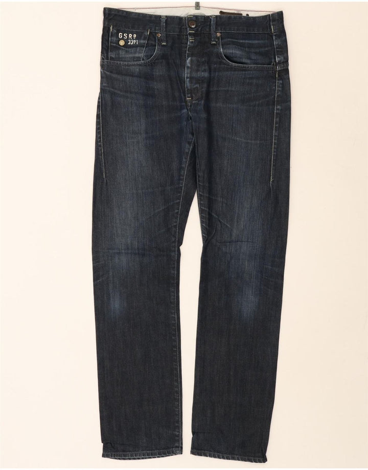 G-STAR Straight Jeans til mænd W33 L32 Marineblå