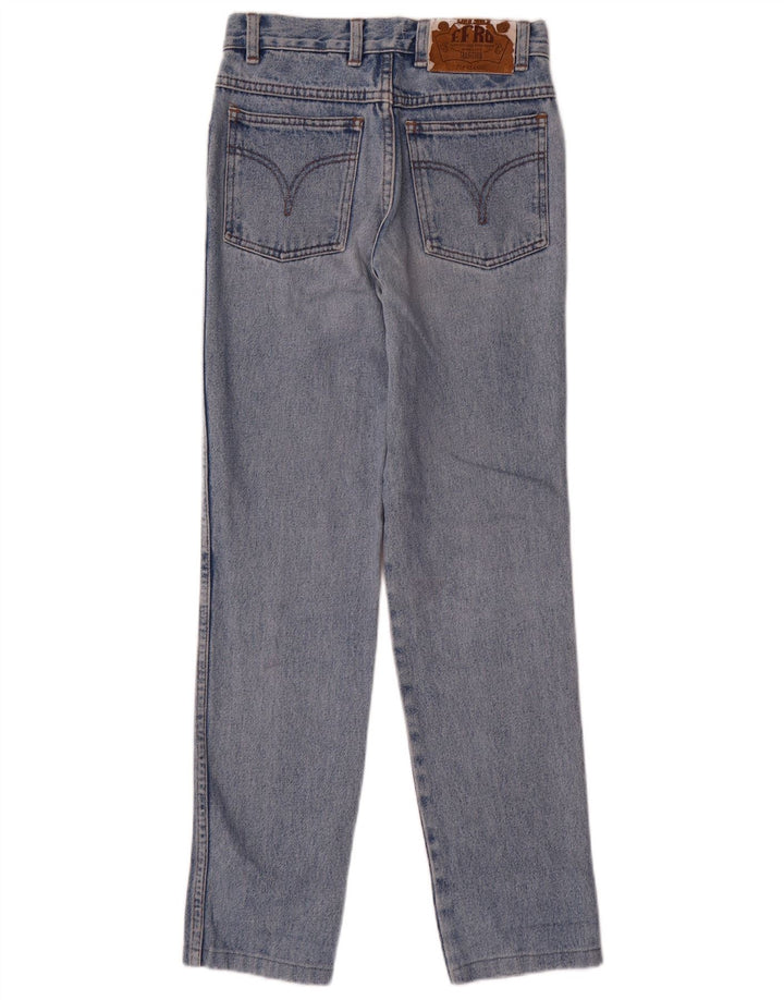 Vintage kvinders slim jeans W26 L29 blå bomuld