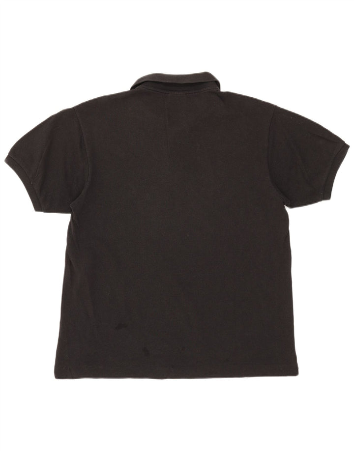 Lacoste Herre Polo Shirt Størrelse 5 Large Sort Bomuld