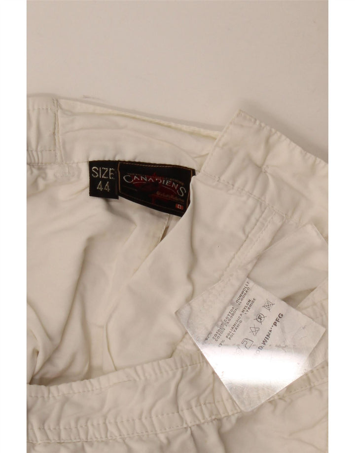 Canadiens Chino Shorts til kvinder IT 44 Medium W30 Hvid Bomuld