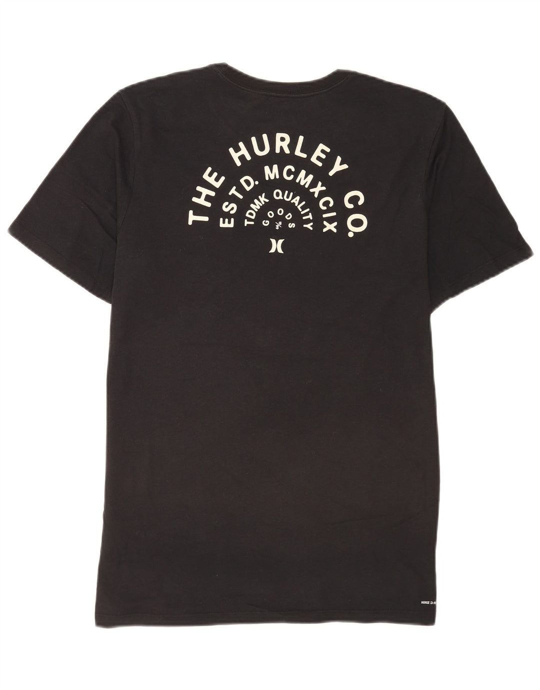 Hurley Herre Grafisk T-Shirt Top Medium Sort Bomuld