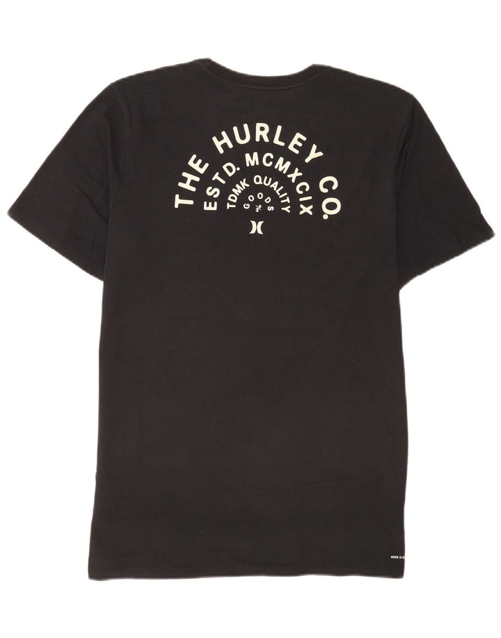 Hurley Herre Grafisk T-Shirt Top Medium Sort Bomuld