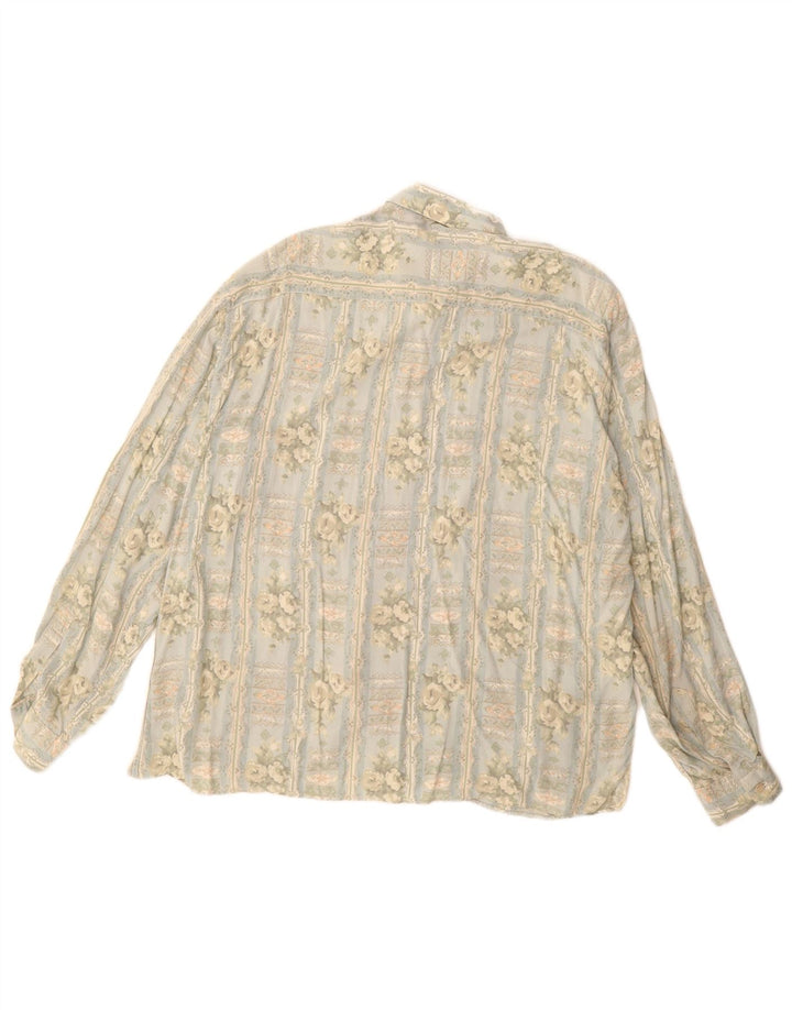 Vintage herreskjorte Medium Blue Floral