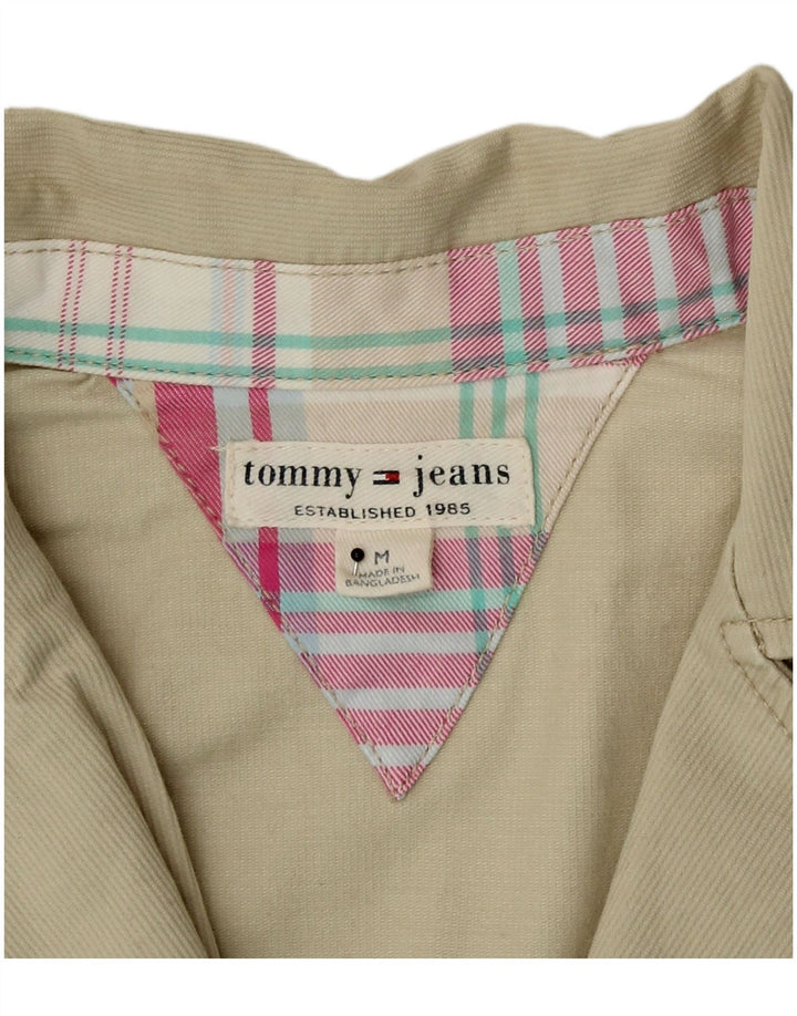 Tommy Hilfiger Dame 2 Button Blazer Jacket UK 12 Medium Beige Bomuld
