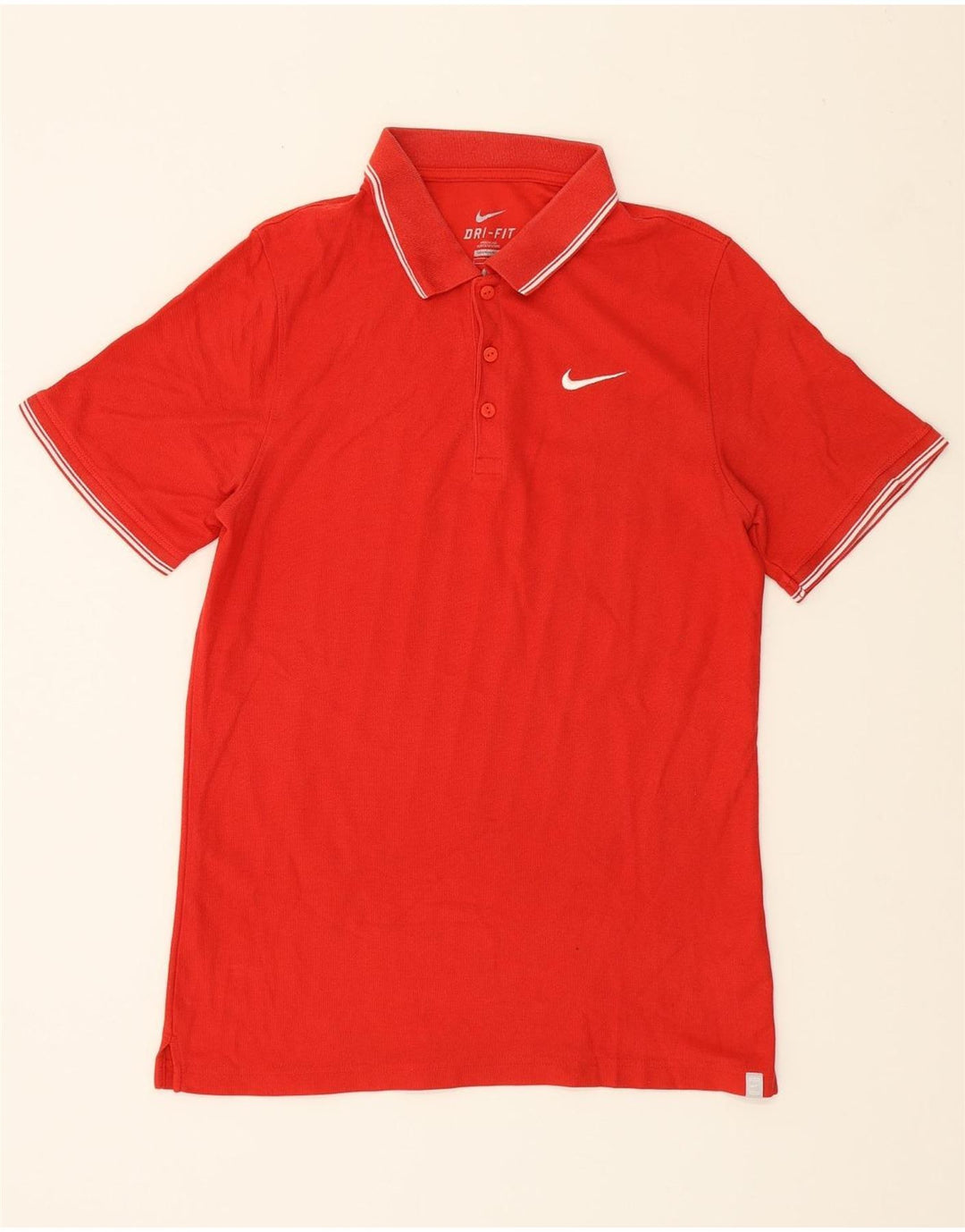 NIKE Mens Dri Fit Polo Shirt Small Red Vintage Nike and Second-Hand Nike from Messina Hembry 