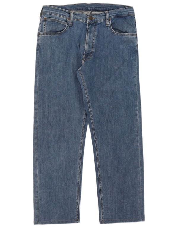 Lee Dame Daren Zip Fly Straight Jeans W34 L27 Blå Bomuld