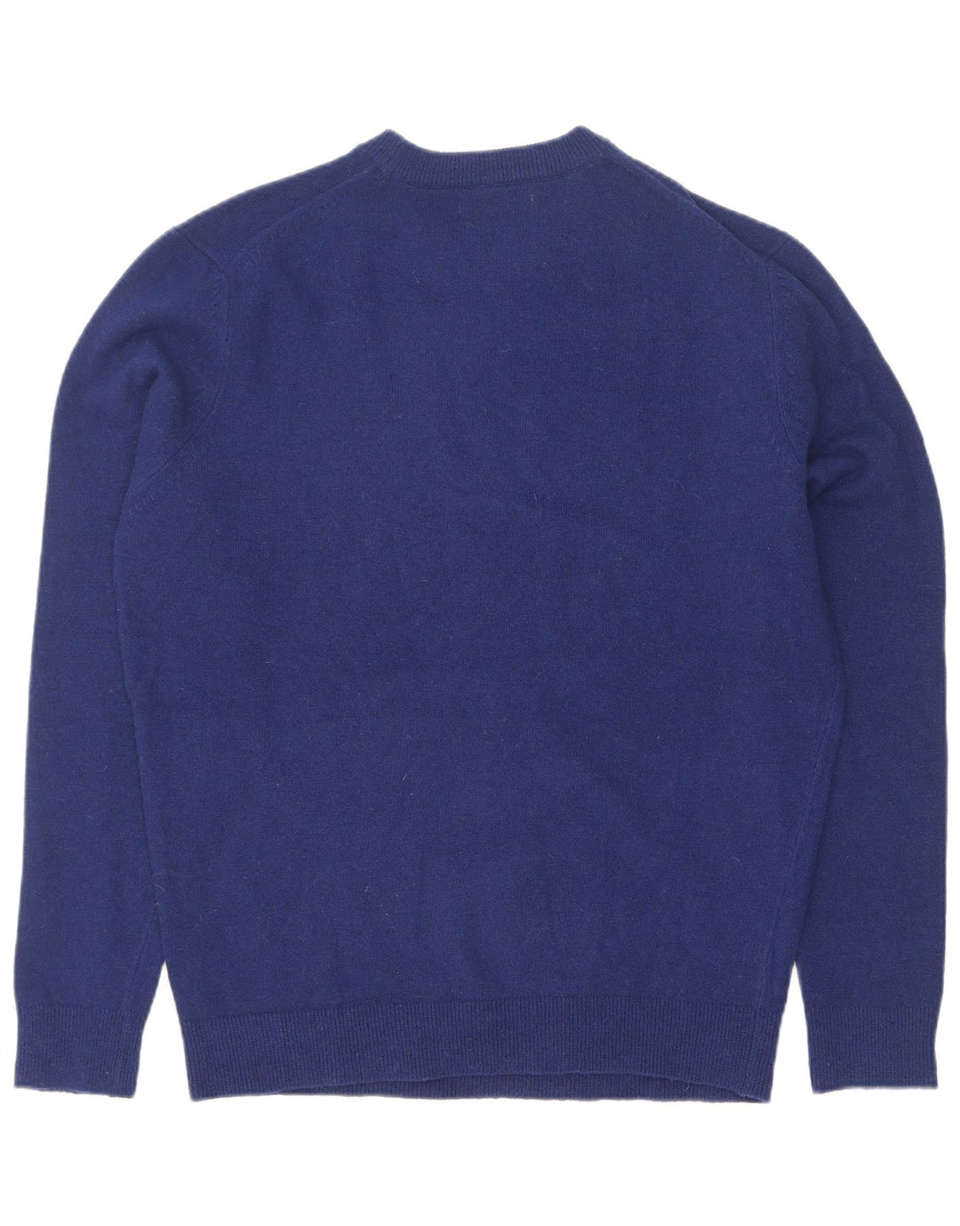 Zara Herre sweater med rund hals, mellemblå