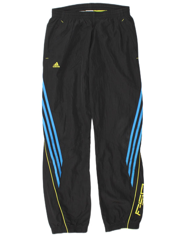Adidas drenge F50 grafiske træningsdragt bukser 13-14 år sort polyester