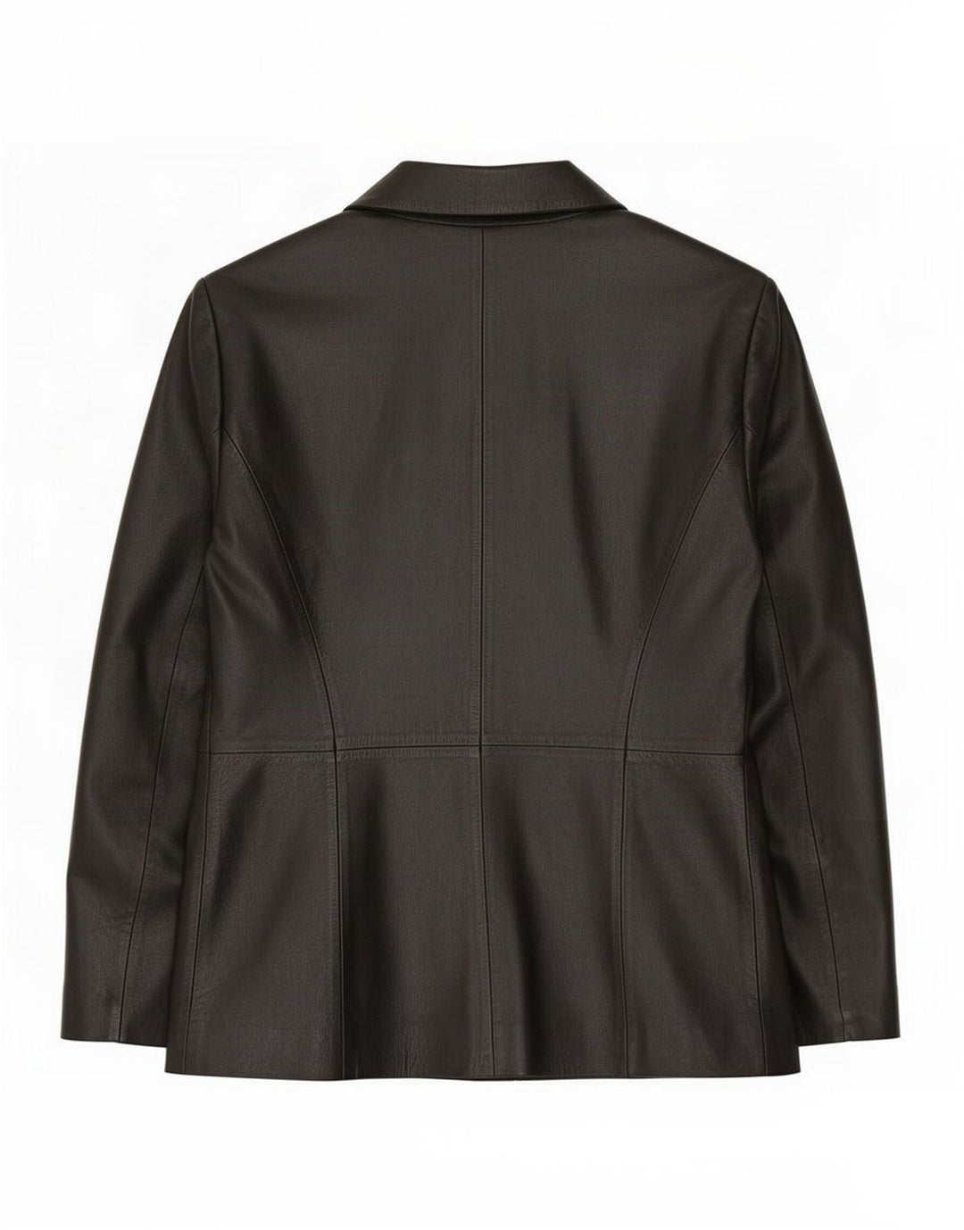 Milan Dame 2 Knaps Læder Blazer Jacket UK 16 Large Sort