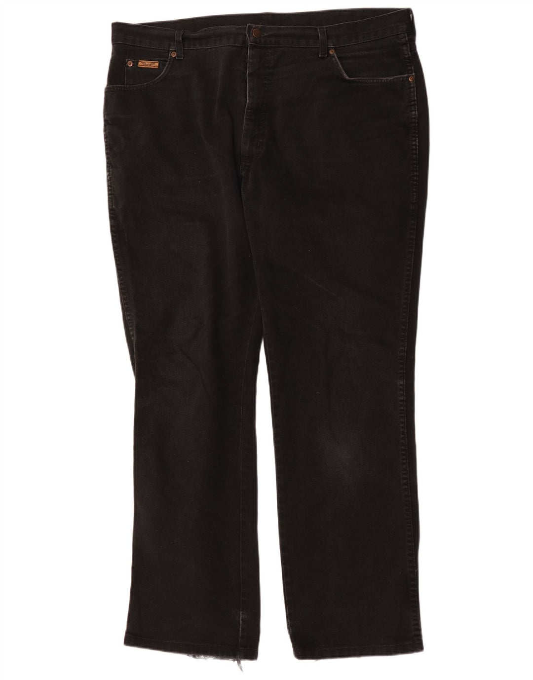 Wrangler Herre Texas Straight Jeans W42 L34 Sort Bomuld