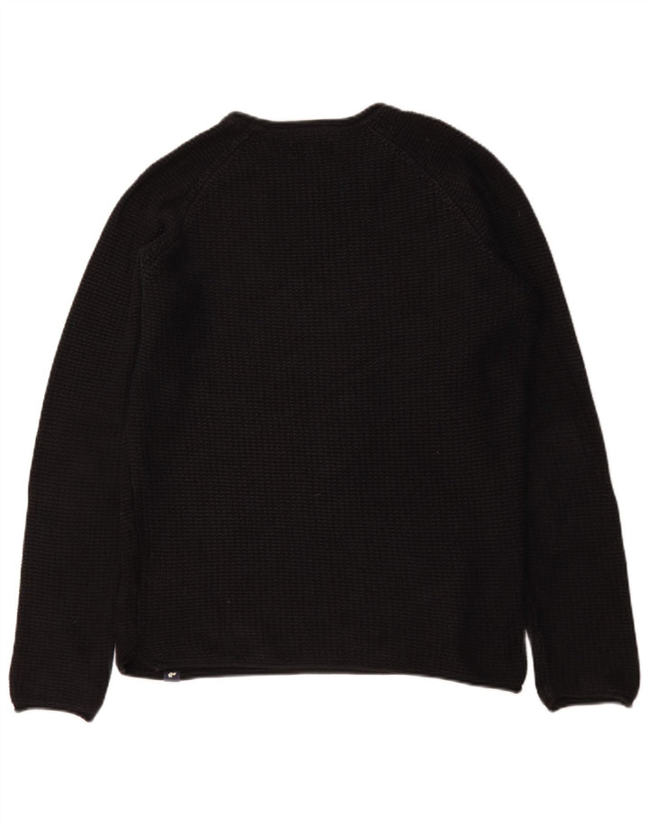 Jack & Jones Herre sweater med rund hals, medium sort bomuld