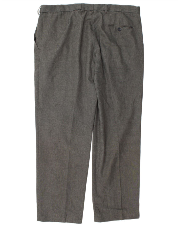 Marks & Spencer Herre Regular Fit Suit Bukser W36 L29 Grå polyester