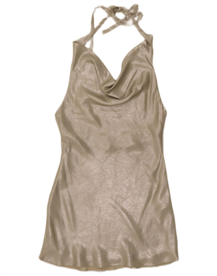 Zara Dame Grimekjole UK 6 XS Sølv Polyester