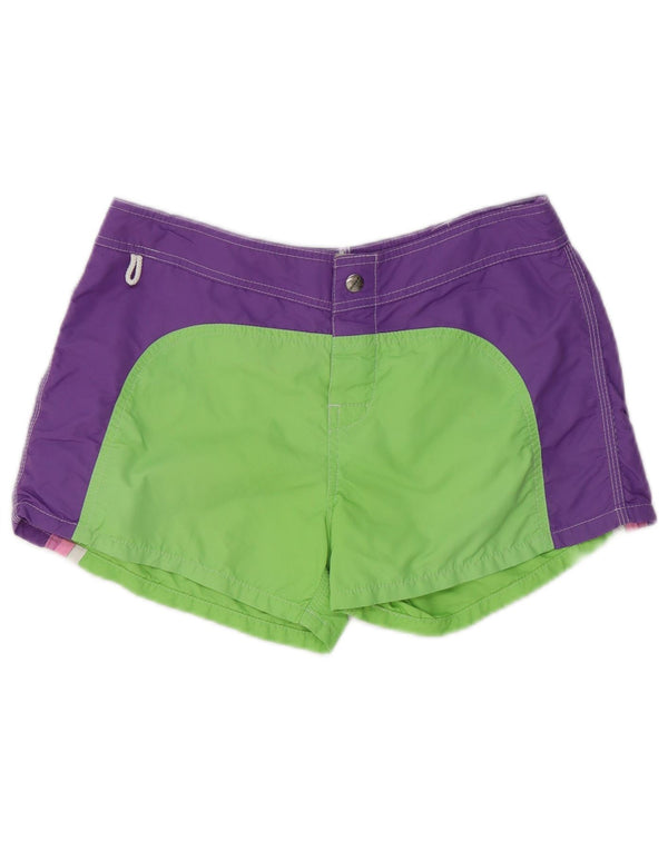 Sundek Svømmeshorts til kvinder UK 10 Small Green Colourblock Polyester