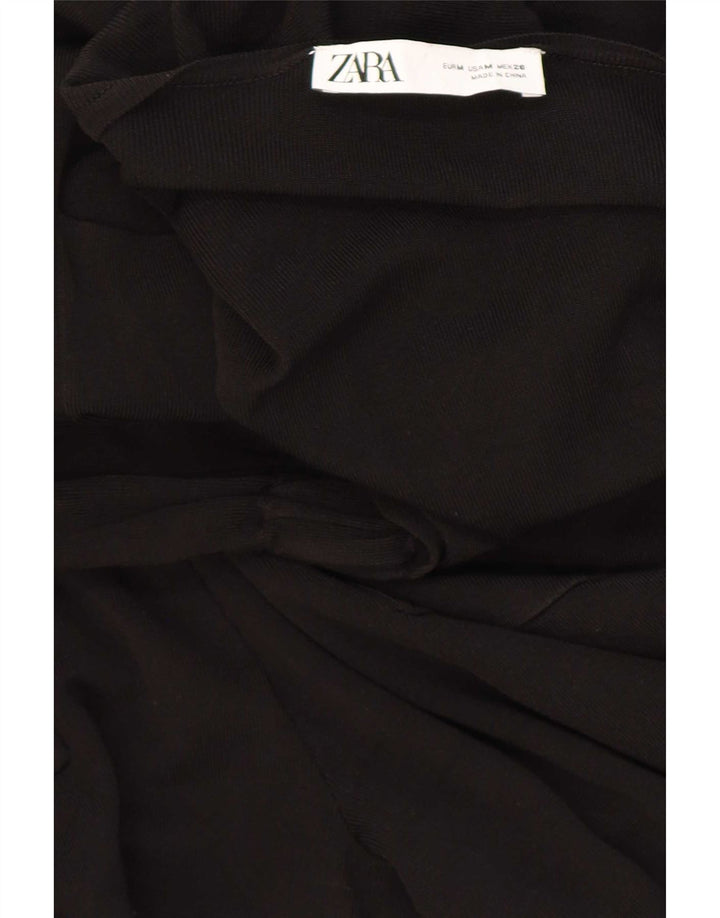 Zara Jumpsuit med 3/4 ærmer til kvinder UK 14 Medium Sort