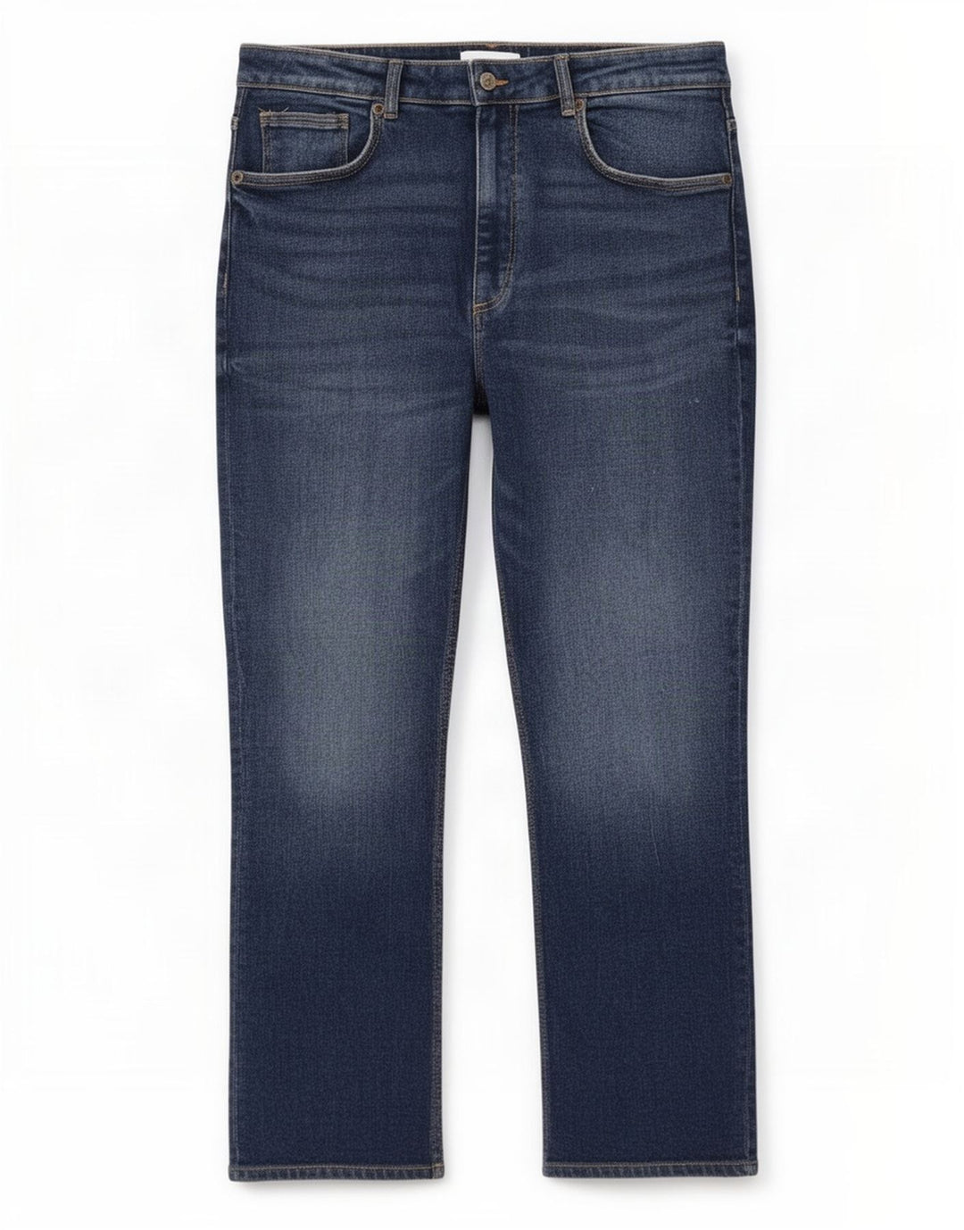 Zara Dame Straight Jeans EU 46 2XL W36 L26 Blå