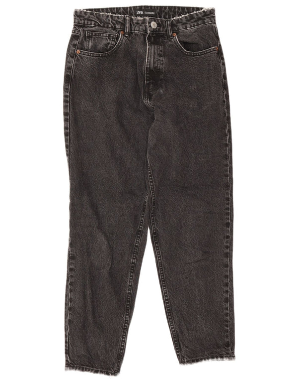 Zara Womens Tapered Jeans EU 40 Medium W30 L27 Sort Bomuld