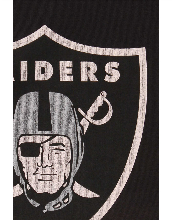 NFL Herre Raiders Grafisk Sweatshirt Jumper lille sort bomuld