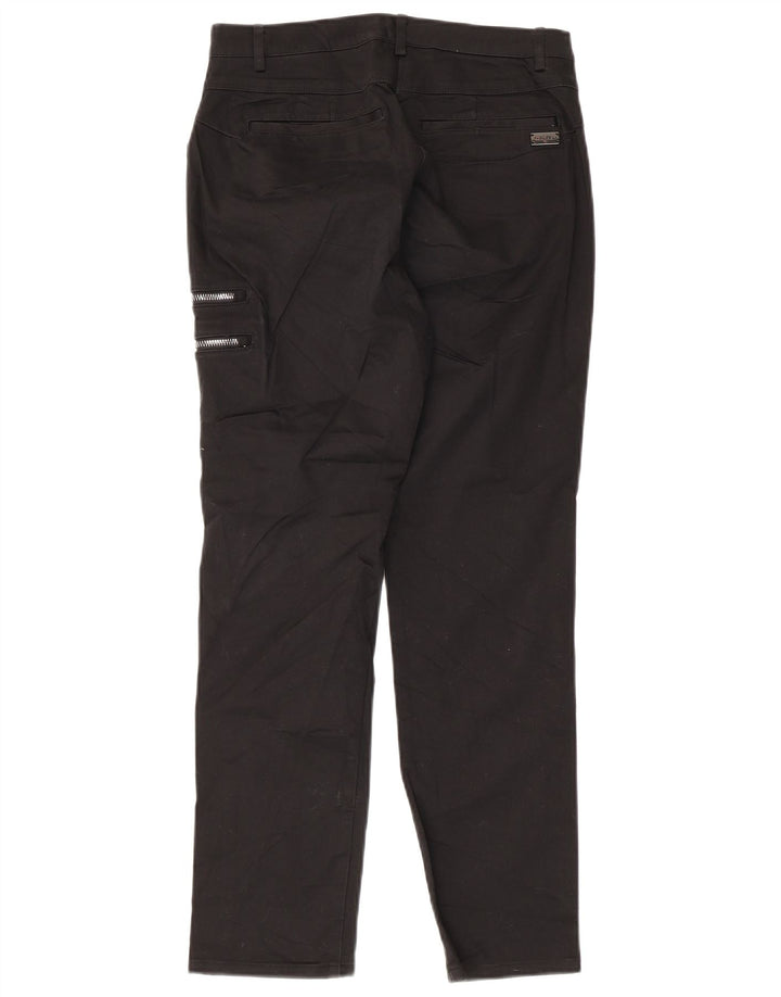 CALVIN KLEIN Dame Slim Cargo Bukser US 9 Medium W28 L26 Sort Bomuld