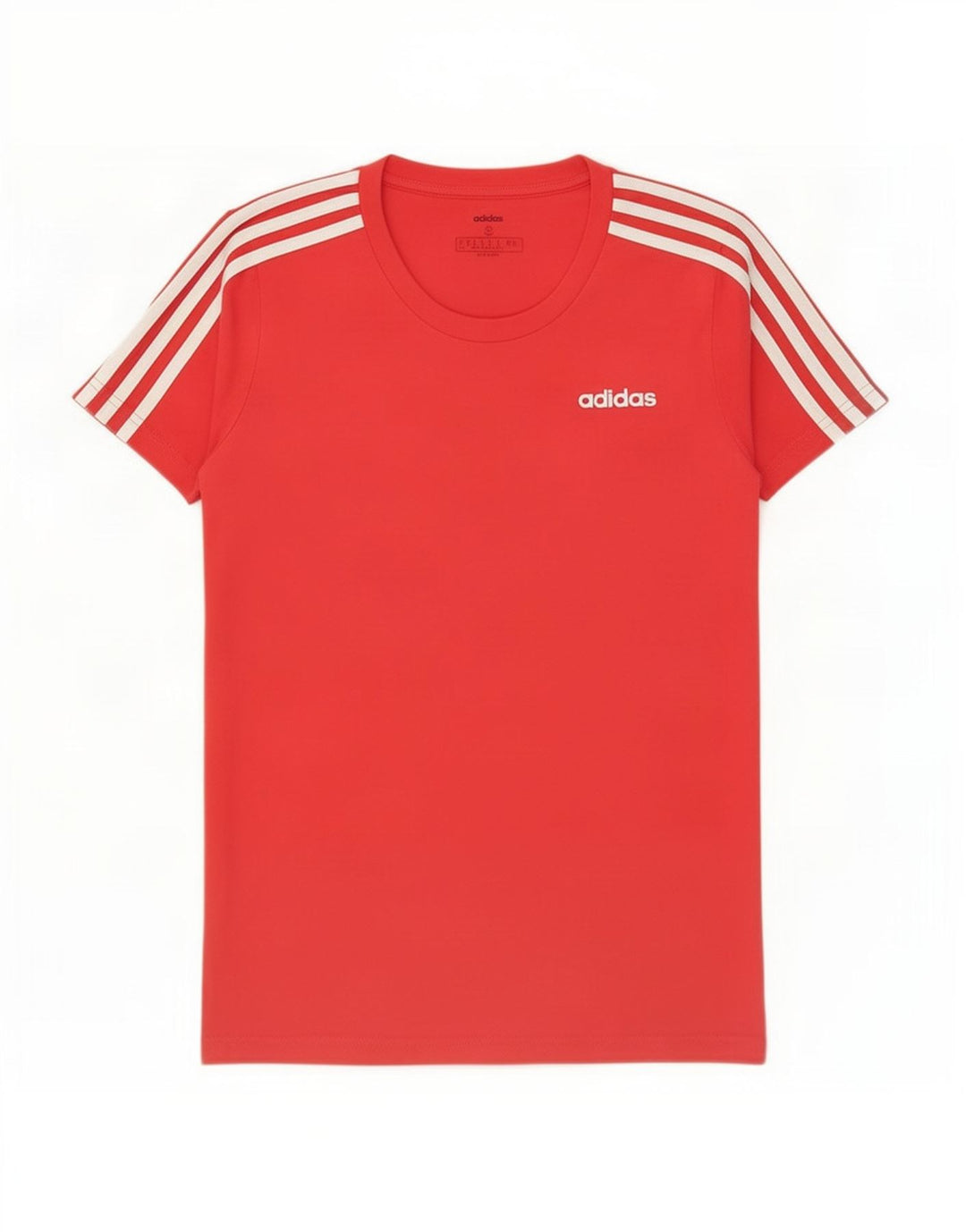 Adidas Dame T-Shirt Top UK 8/10 Lille Rød
