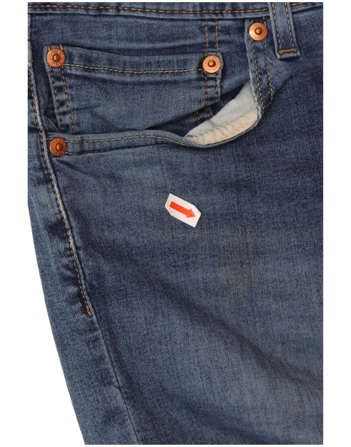 LEVI'S Herre 511 Slim Jeans W33 L32 Blå Bomuld