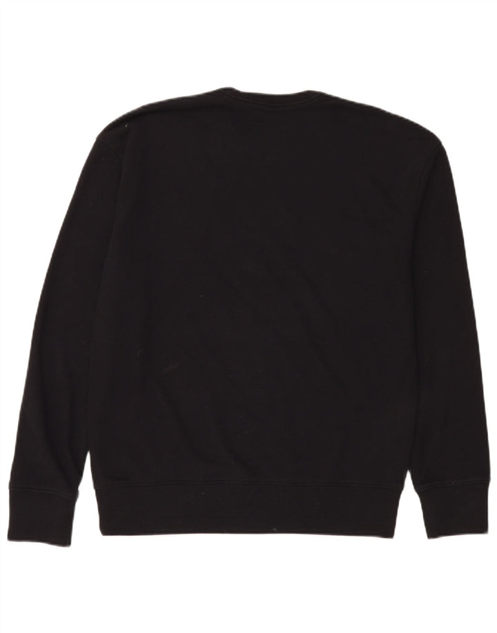 Hollister Herre Grafisk Sweatshirt Jumper Lille sort bomuld